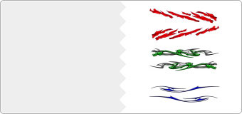 Autocollants Flaming X-treme